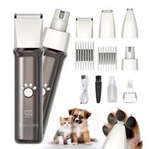 Kit de higiene para cães Koucen 4 em 1 com cortadores de tela de LED