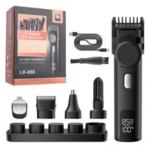 Kit de higiene pessoal 5 em 1 para homem, cortador de cabelo recarregável USB Kit de higiene pessoal 5 em 1 para homem, cortador de cabelo recarregável USB