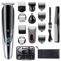 Kit de higiene pessoal Hatteker, cortador de cabelo masculino, aparador de barba, 5 em 1