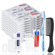 Kit de higiene pessoal HQSLsund 100 conjuntos com escova de dentes, pasta de dente Kit de higiene pessoal HQSLsund 100 conjuntos com escova de dentes, pasta de dente