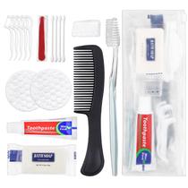 Kit de higiene pessoal HQSLsund 50 conjuntos com escova de dentes e pasta