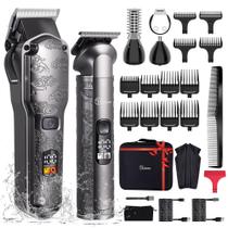 Kit de higiene sem fio à prova d'água Hatteker para aparador de cabelo