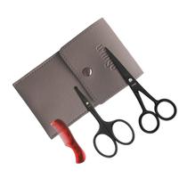 Kit de higiene, tesoura de bigode LIVINGO Sharp de 11,4 cm com estojo
