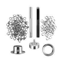 Kit De Ilhós 6/8/10/12mm Com 100 Conjuntos E 3 Ferramentas De Estampagem Para Tecido Canvas Kit De Ilhós 6/8/10/12mm Com 100 Conjuntos E 3 Ferramentas De Estampagem Para Tecido Canvas