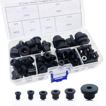 Kit de ilhós de borracha Golderaccess 115 unidades para fiação automotiva Kit de ilhós de borracha Golderaccess 115 unidades para fiação automotiva