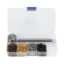 Kit De Ilhós De Metal De Cobre Revestido De 2mm Com Caixa De Armazenamento Plástica Para Cadarços,