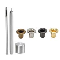 Kit De Ilhós De Metal De Cobre Revestido De 2mm Com Caixa De Armazenamento Plástica Para Cadarços, Kit De Ilhós De Metal De Cobre Revestido De 2mm Com Caixa De Armazenamento Plástica Para Cadarços,