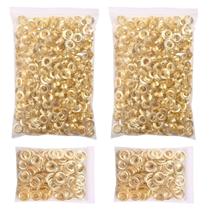 Kit de ilhós KING PIECES 2000 unidades de ilhós dourados de 10 mm com ferramenta Kit de ilhós KING PIECES 2000 unidades de ilhós dourados de 10 mm com ferramenta