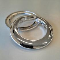 Kit de Ilhós para Cortina 28mm Redondo plástico com 10 Peças Cromado