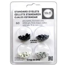 Kit de Ilhóses Padrão We R Memory Keepers Standard Eyelets Tons de Preto