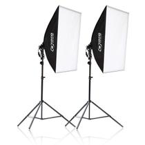 Kit de Iluminação 2 Softbox 50 x 70 e 2 tripés para foto e vídeo