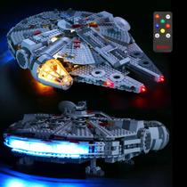 Kit de iluminação BRIKSMAX para Millennium Falcon Lego 75257 com controle remoto