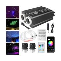 Kit De Iluminação De Teto Estelar Com Fibra Óptica De 32W, Efeito Meteorito, APP Para Iluminação De