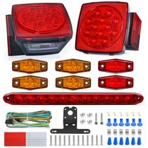 Kit de Iluminação de Trailer LED Nilight - Quadrado, Stop, Seta e Lanterna - 12V