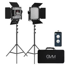 Kit de iluminação de vídeo LED GVM com controle de aplicativo bicolor 2300K-6800K Kit de iluminação de vídeo LED GVM com controle de aplicativo bicolor 2300K-6800K
