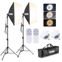 Kit de Iluminação Fotográfica Torjim - 2 Softboxes 27x27cm com 85W
