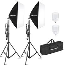 Kit de iluminação fotográfica UbeeSize Softbox 27x20cm com 2x 40W