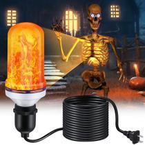 Kit de iluminação Halloween Skeleton Treela LED Flame Light