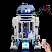 Kit de iluminação Kyglaring para Lego Star Wars R2 D2 75308 com RC