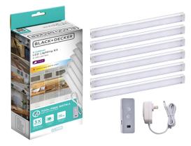 Kit de Iluminação LED BLACK+DECKER com Sensor de Movimento para Gabinete