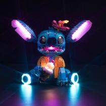 Kit de iluminação LED compatível com JANWAALY Lego 43249 Stitch Kit de iluminação LED compatível com JANWAALY Lego 43249 Stitch