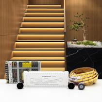 Kit de iluminação LED para escadas KOMIGAN KMG-3233, 40 LED cortáveis