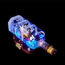 Kit de iluminação LED para Lego Ship em uma garrafa, Kit de luz compatível com Lego 21313 92177 (conjunto de Lego não incluído)