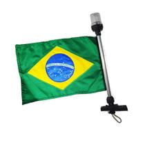 Kit de iluminação - Luz Sobrepor - Bombordo Boreste + Mastro 40cm + bandeira do Brasil MFX U26063