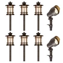 Kit de iluminação paisagística LED hykolity, 8 unidades, 12-15 V, para área externa Kit de iluminação paisagística LED hykolity, 8 unidades, 12-15 V, para área externa