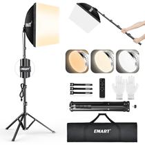 Kit de iluminação Softbox EMART 16x16 Soft Box 85W LED 3000K-6000K
