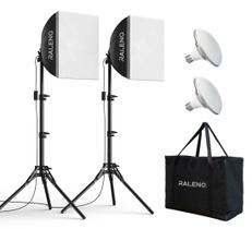 Kit de Iluminação Softbox RaLeno 40x40cm - 2 Lâmpadas LED 50W 5500K