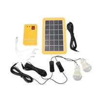 Kit De Iluminação Solar Para Camping Com 3 Lâmpadas E Carregador De Celular De Emergência Para - ALFU