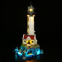 Kit de iluminação VONADO LED compatível com Lego Motorized Lighthouse 21335