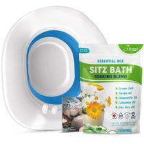 Kit de imersão de banho Sitz Fivona 2 em 1 sobre o assento do vaso sanitário