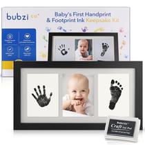 Kit de impressão de mãos e pegadas para bebês, moldura de lembrança Bubzi Co Kit de impressão de mãos e pegadas para bebês, moldura de lembrança Bubzi Co