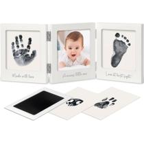 Kit de impressão de mãos e pegadas para bebês sem tinta KeaBabies White