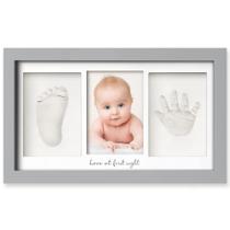 Kit de impressão de mãos e pés para bebês KeaBabies Clay Keepsake Frame Kit de impressão de mãos e pés para bebês KeaBabies Clay Keepsake Frame
