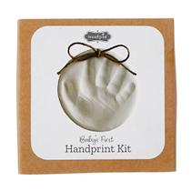 Kit de impressão manual de enfeite de Natal para bebês Mud Pie de 12,7 cm de diâmetro
