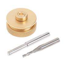 Kit de incrustação de latão para roteador POWERTEC com conjunto de guias de bucha de roteador Kit de incrustação de latão para roteador POWERTEC com conjunto de guias de bucha de roteador