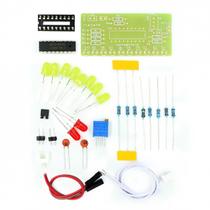 Kit De Indicador De Nível De Áudio Com Analisador De Espectro De Som De 10 LEDs LM3915 - Conjunto De
