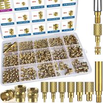 Kit de Inserts Rosqueados de Latão SAE Ktehloy 513 Peças