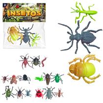 Kit de Insetos Realistas de Borracha 3 Peças