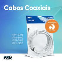 Kit De Instalacao - Cabo Rg59 10 Metros - Ktin-5910