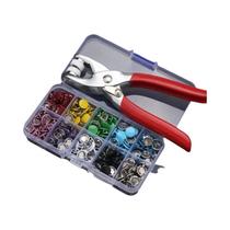 Kit De Instalação De Botões De Pressão De Cinco Garras, Conjunto De Ferramentas Sem Costura, Alicate