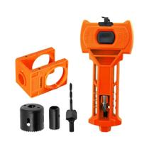 Kit De Instalação De Fechadura De Porta Com Abridor De Furos Para Marcação E Esculpir Com Precisão,