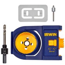 Kit de instalação de fechadura de porta IRWIN bimetálica ajustável azul Kit de instalação de fechadura de porta IRWIN bimetálica ajustável azul