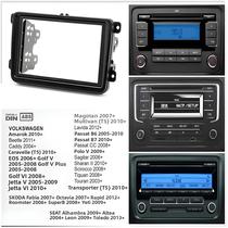 Kit De Instalação De Rádio Automotivo 2 DIN Para VW CADDY Touran Passat Golf Tiguan TRANSPORTER