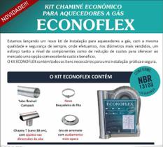 Kit de Instalação Econoflex P/ Aquecedor a Gás D.60 x 370mm ( 1,5mts)