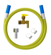 Kit de Instalação Flexível 3/8 x 3/8 Para Gás 1,20m - Blukit