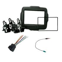 Kit de Instalação Multimídia Jeep Renegade 2015 em diante 2DIN Preto Soft Expex - EKTJP002